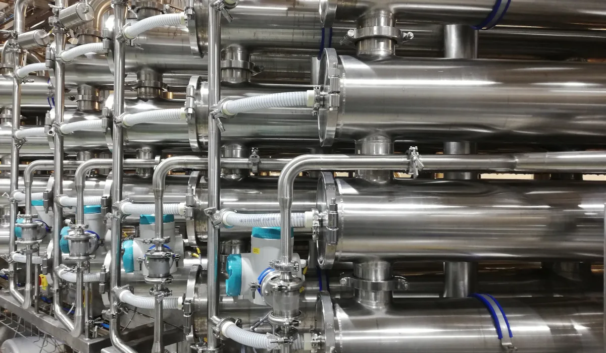 Food manufacturing stainless steel filtration plant Data Registreren