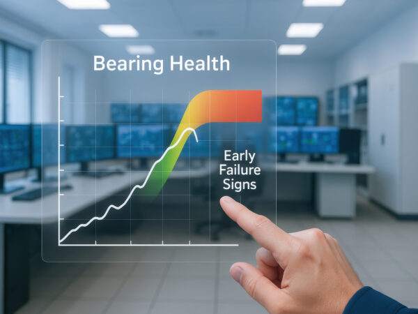 A predictive maintenance engineer monitors bearing health to detect early failure signs ensuring efficient machine operation and preventing downtime